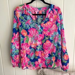 Lilly Pulitzer medium long sleeve blouse